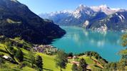 Swiss Alps and Lake
