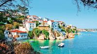 Discover coastl village life in Greece in your rental car
