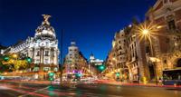 Night view of central Madrid